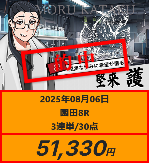 競馬予想サイトスゴ腕「堅来 護」の予想的中実績